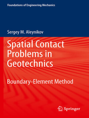 cover image of Spatial Contact Problems in Geotechnics